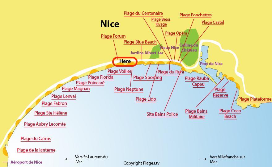 Nice Beach - Promenade Des Anglais Bagian luar foto